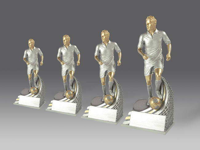 statuetka FG864 piłka nożna, h.25 puchary statuetki medale